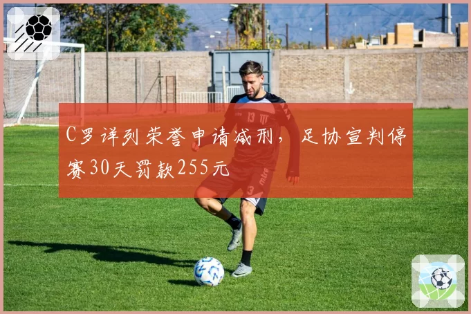 C罗详列荣誉申请减刑，足协宣判停赛30天罚款255元